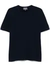 Eric Bompard Fine-knit T-shirt In Blue