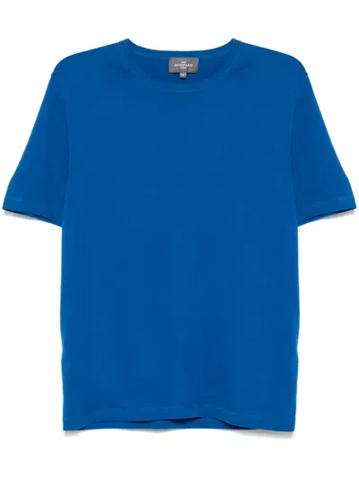 Eric Bompard Fine-knit T-shirt In Blue