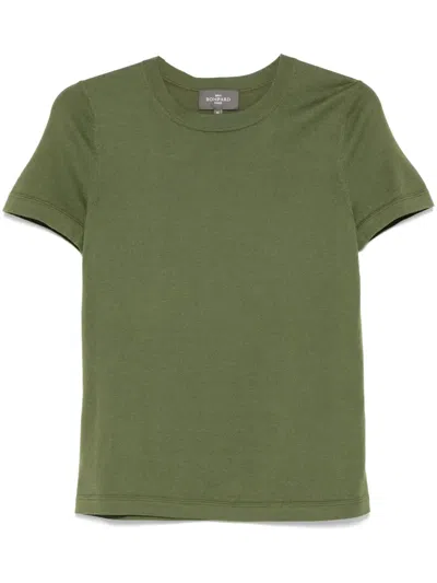 Eric Bompard Fein Gestricktes T-shirt In Grün
