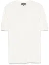 Eric Bompard Fine-knit T-shirt In Neutrals