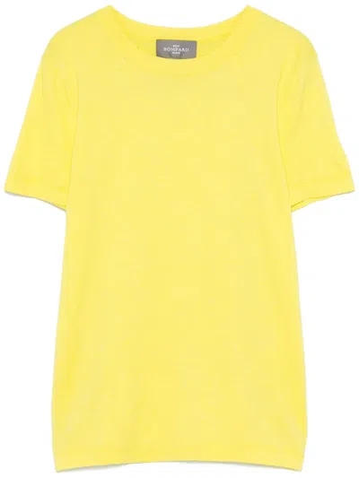 Eric Bompard Fine-knit T-shirt In Yellow