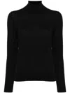 Eric Bompard Fein Gestrickter Rollkragenpullover In Schwarz