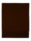 Eric Bompard Fringed-hem Scarf In Burgundy