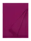 Eric Bompard Fringed Voile Scarf In Purple