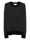 Eric Bompard Geometric-pattern Round-neck Sweater In Multi