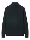 Eric Bompard Hammer-sleeved Roll-neck Sweater In Black