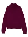 Eric Bompard High-neck Cashmere Sweater In Purple