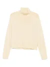 Eric Bompard High-neck Pullover In Yellow