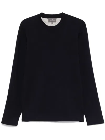Eric Bompard Jersey Sweatshirt In Blue