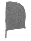 Eric Bompard Knitted Balaclava In Grey