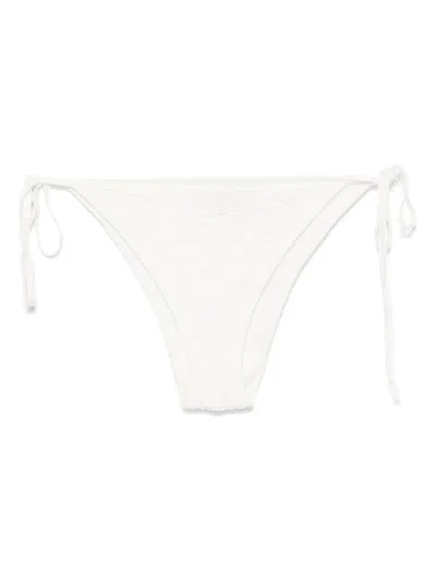 Eric Bompard Knitted Bikini Bottoms In White