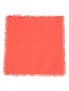 Eric Bompard Mini Twill Scarf In Red