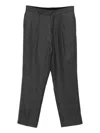 Eric Bompard Pleated-details Trousers In Gray