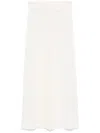 Eric Bompard Pointelle-knit Trousers In White