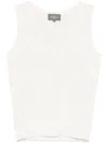 Eric Bompard Pointelle Tank Top In White