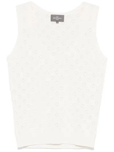 Eric Bompard Pointelle Tank Top In White