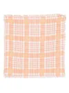 Eric Bompard Printed Twill Scarf In Orange