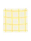 Eric Bompard Printed Twill Scarf In Yellow