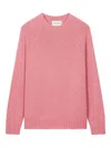 Eric Bompard Raglan-sleeve Round-neck Sweater In Pink