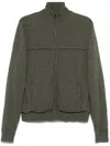 Eric Bompard Reversible Zip-up Jacket In Green