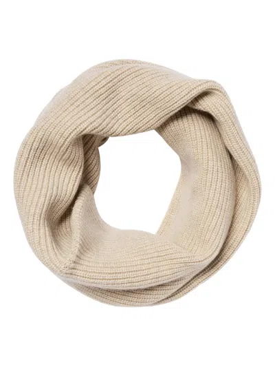 Eric Bompard Ribbed Cashmere Snood In Neutral
