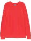 Eric Bompard Ribbed-knit Sweater In Red