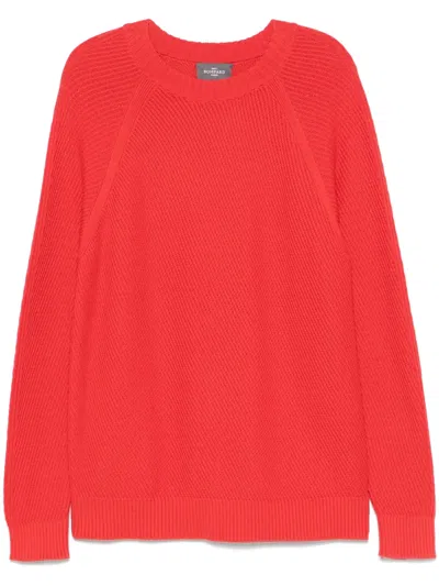 Eric Bompard Ribbed-knit Sweater In Red