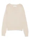 Eric Bompard Round-neck Cashmere Sweater In Neutral