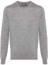 Eric Bompard Fein Gestrickter Pullover Mit Rundem Ausschnitt In Grau
