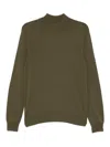 Eric Bompard Round-neck Sweater In Green