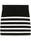 Eric Bompard Sailor-style Mini Skirt In Black