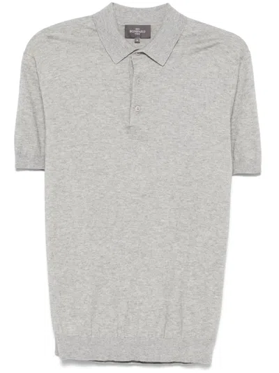 Eric Bompard Short-sleeve Polo Shirt In Grey