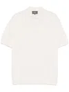 Eric Bompard Short-sleeve Polo Shirt In Neutrals