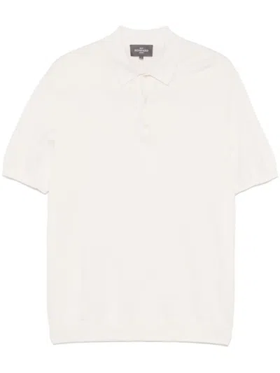 Eric Bompard Short-sleeve Polo Shirt In Neutrals