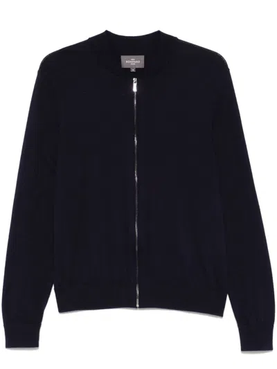 Eric Bompard Teddy Cardigan In Blue