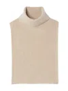 Eric Bompard Turtleneck Bib Scarf In Neutral