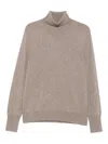 Eric Bompard Turtleneck Sweater In Neutral