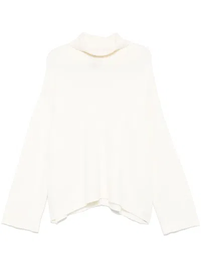 Eric Bompard Turtleneck Sweater In White