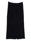 Eric Bompard Tweed Elasticated Midi Skirt In Black