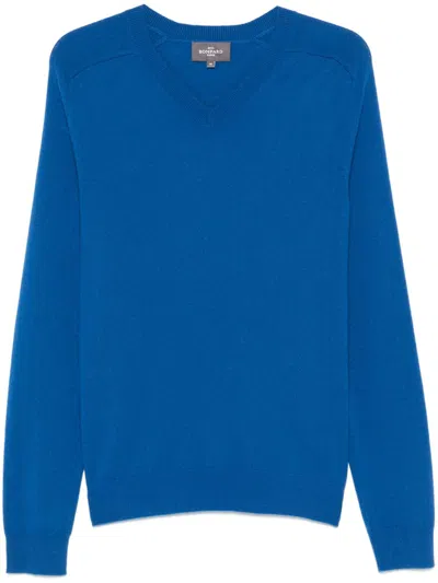 Eric Bompard V-neck Sweater In 蓝色