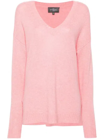 Eric Bompard V-neck Sweater In Pink