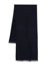 Eric Bompard Voile Scarf In Blue