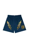 Eric Emanuel Basic Lightning-bolt Shorts In Blue