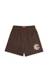 Eric Emanuel Basic Logo-print Shorts In Brown