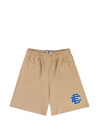 Eric Emanuel Basic Logo-print Shorts In Brown