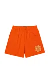 Eric Emanuel Basic Logo-print Shorts In Orange