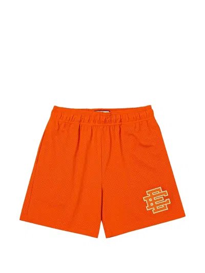 Eric Emanuel Basic Logo-print Shorts In Orange
