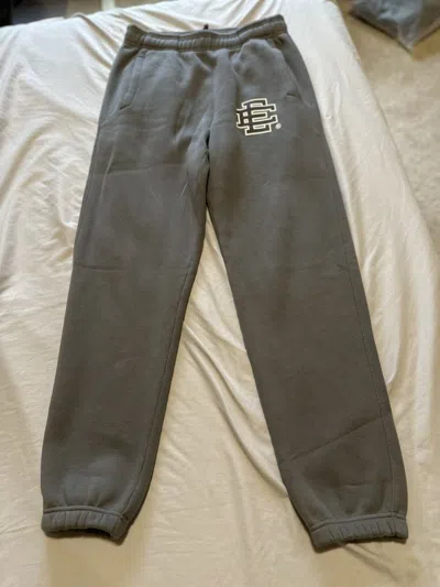 Pre-owned Eric Emanuel Basic Sweatpants Charcoal Size Small In Gray