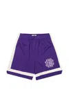 Eric Emanuel Basic V3 Logo-print Shorts In Purple