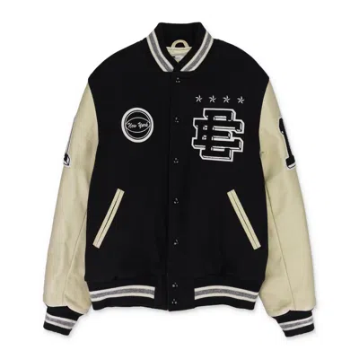 Eric Emanuel Black/white Golden Bear Varsity Jacket In Multi